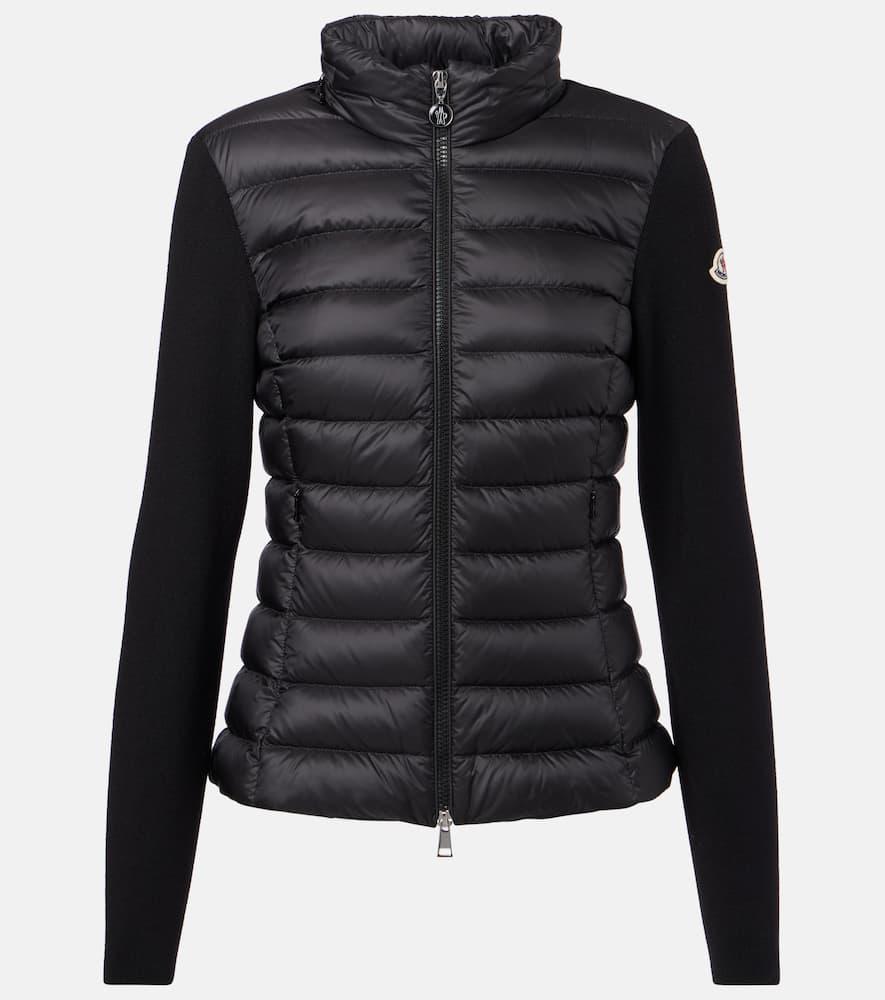 moncler logo down jacket