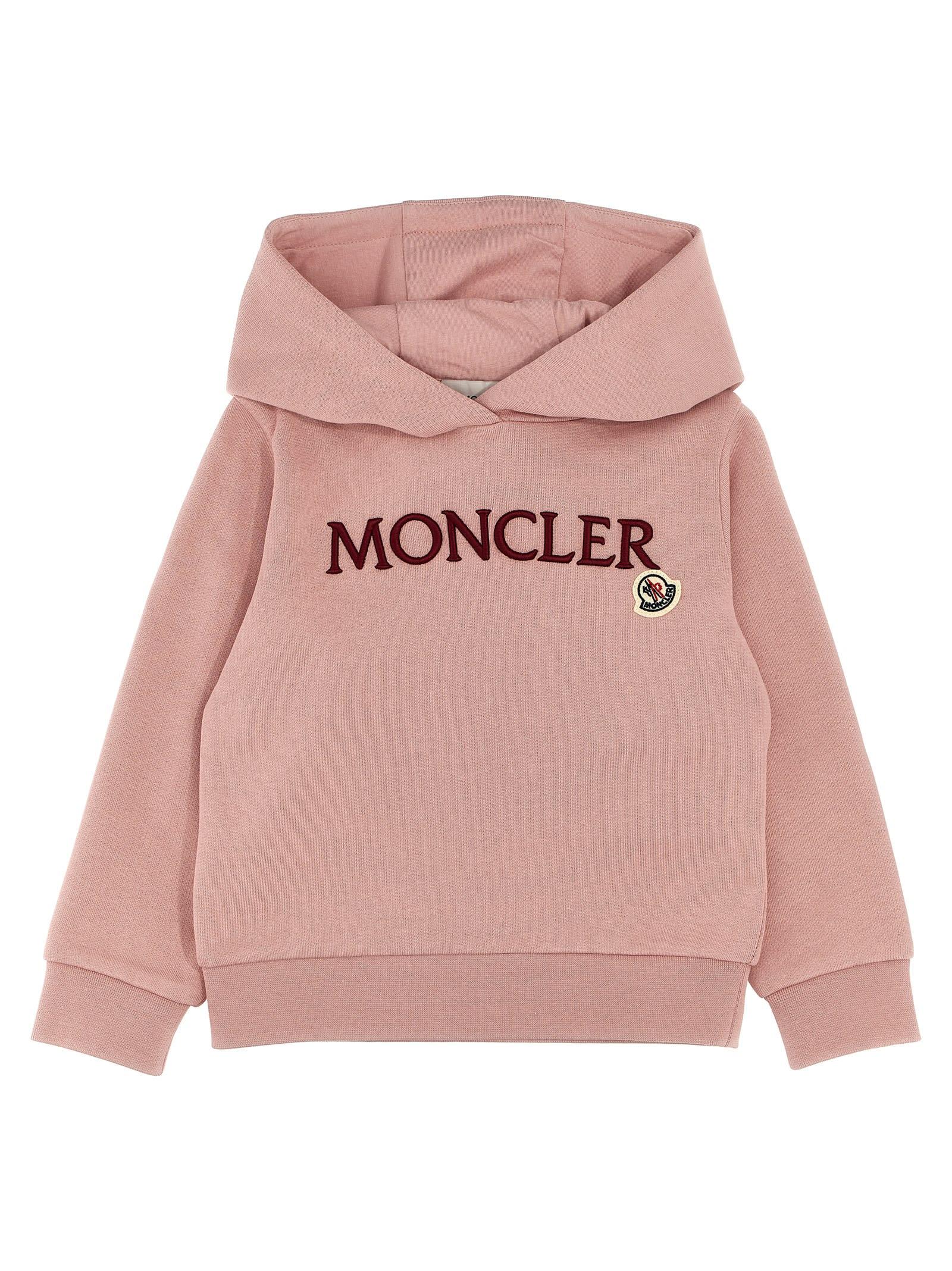 moncler logo embroidery hoodie