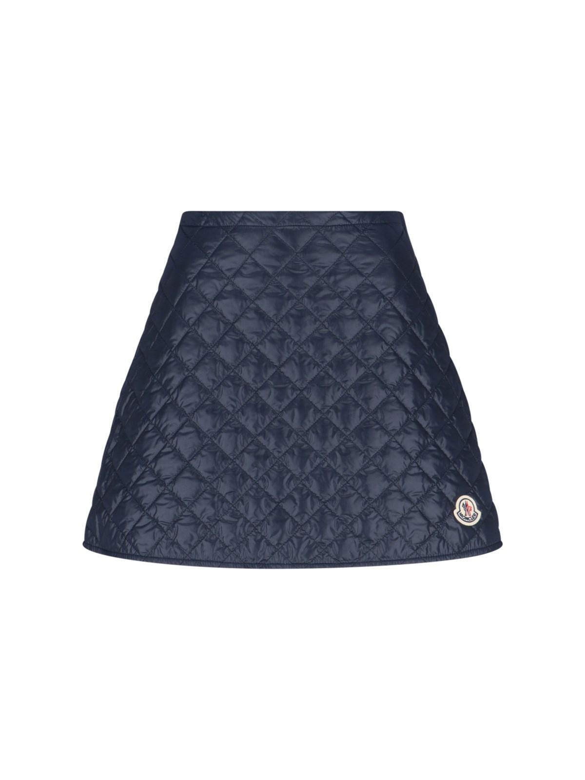 moncler logo mini skirt