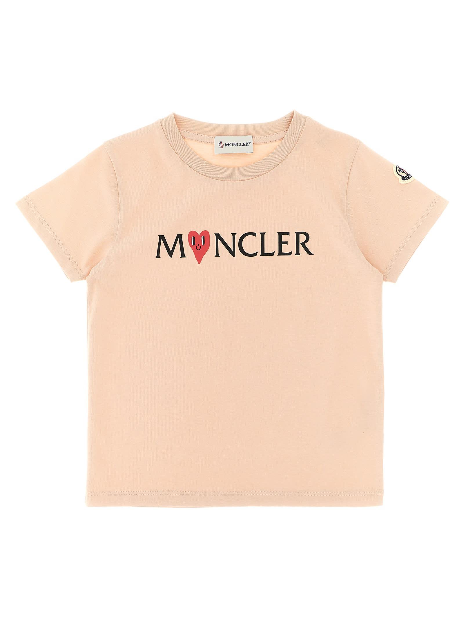 moncler logo print t-shirt