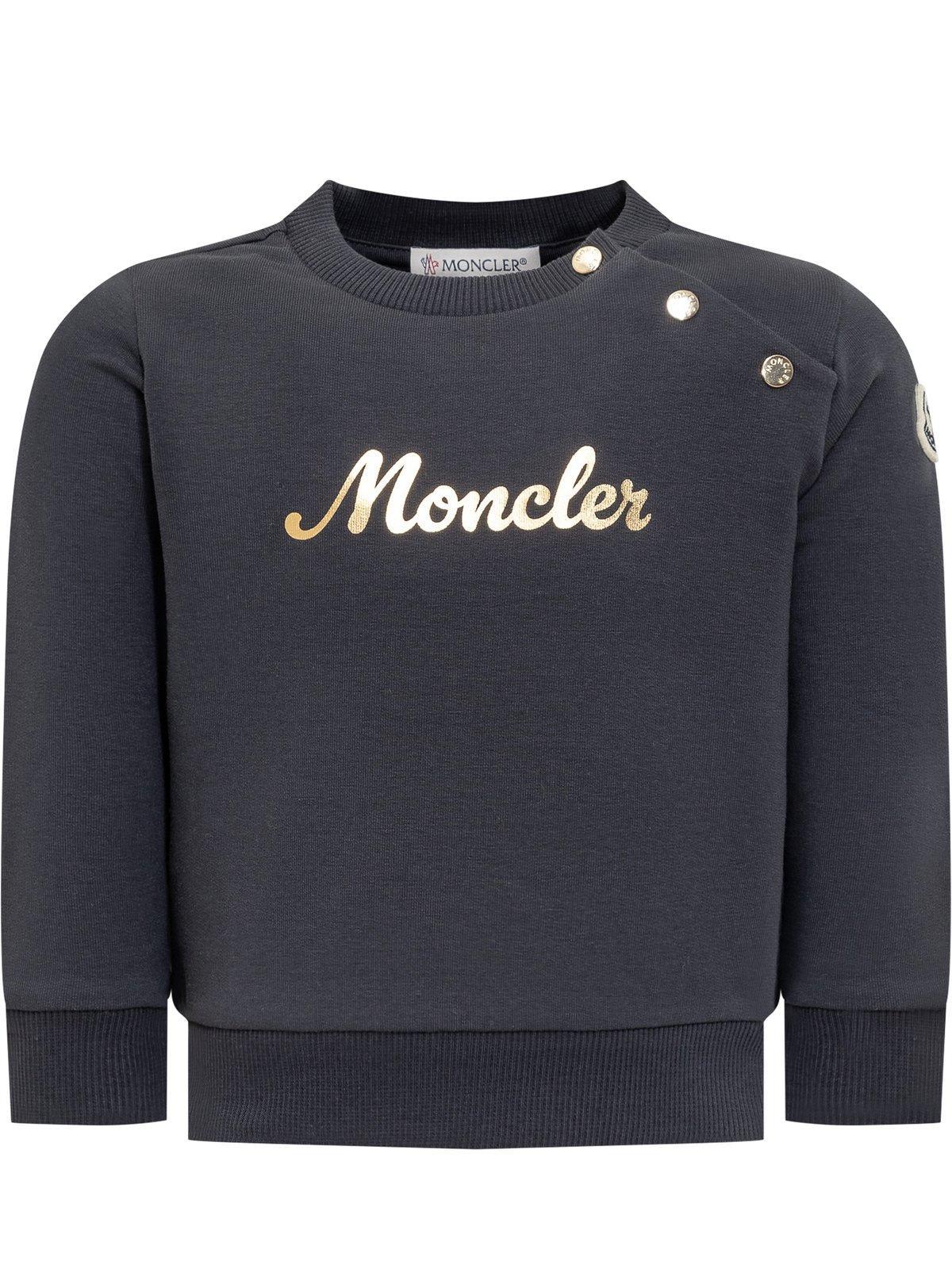 moncler logo printed sweatshirt