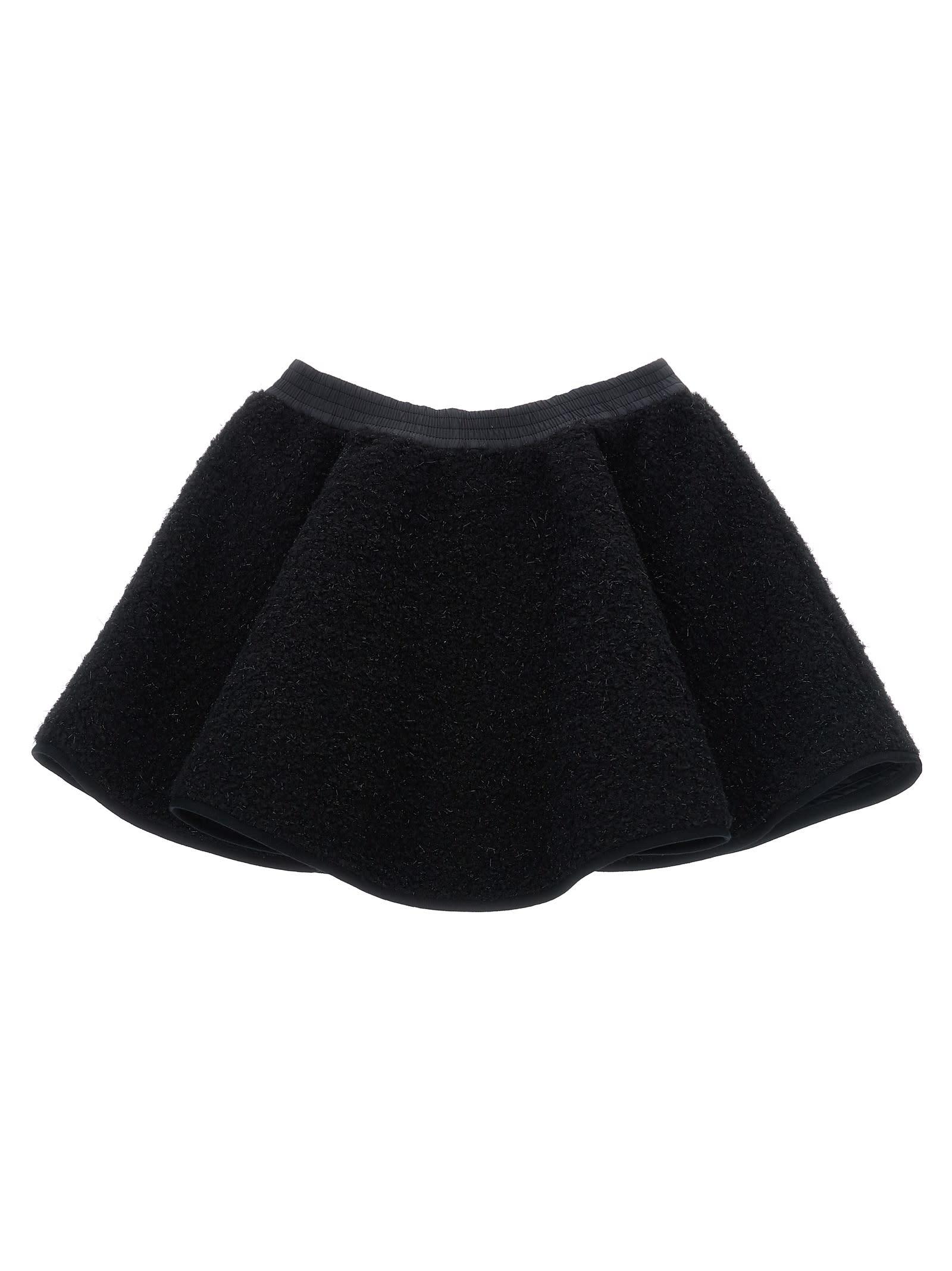 moncler metallic teddy skirt