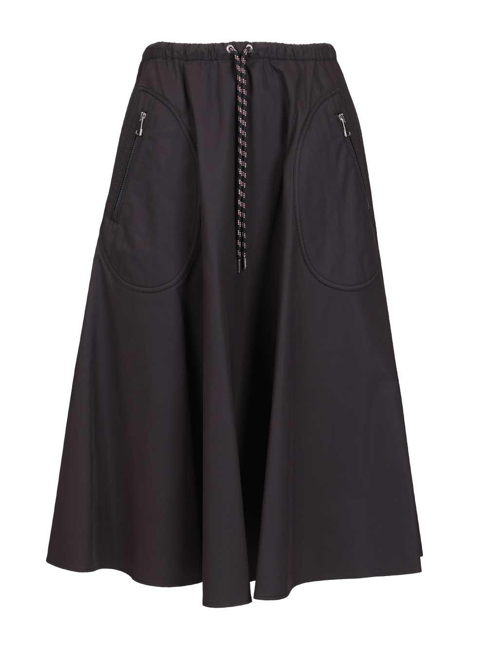 moncler midi skirt blue - women