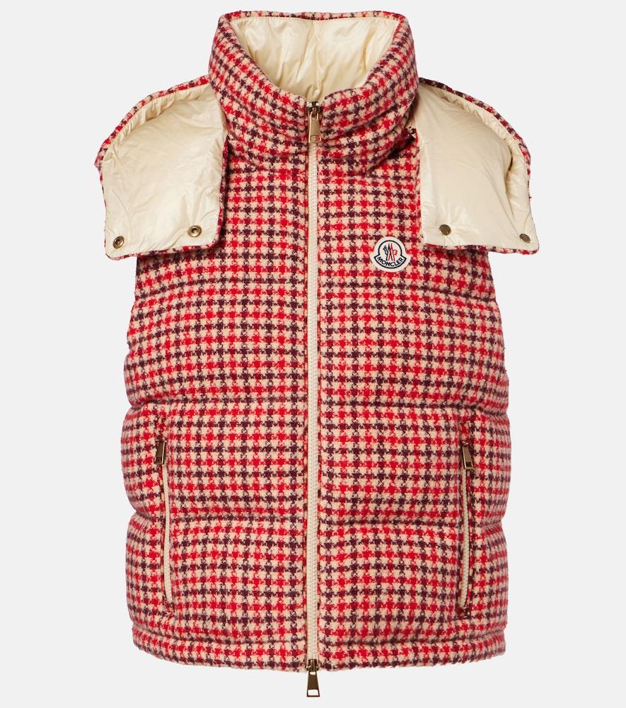 moncler niverolle checked wool