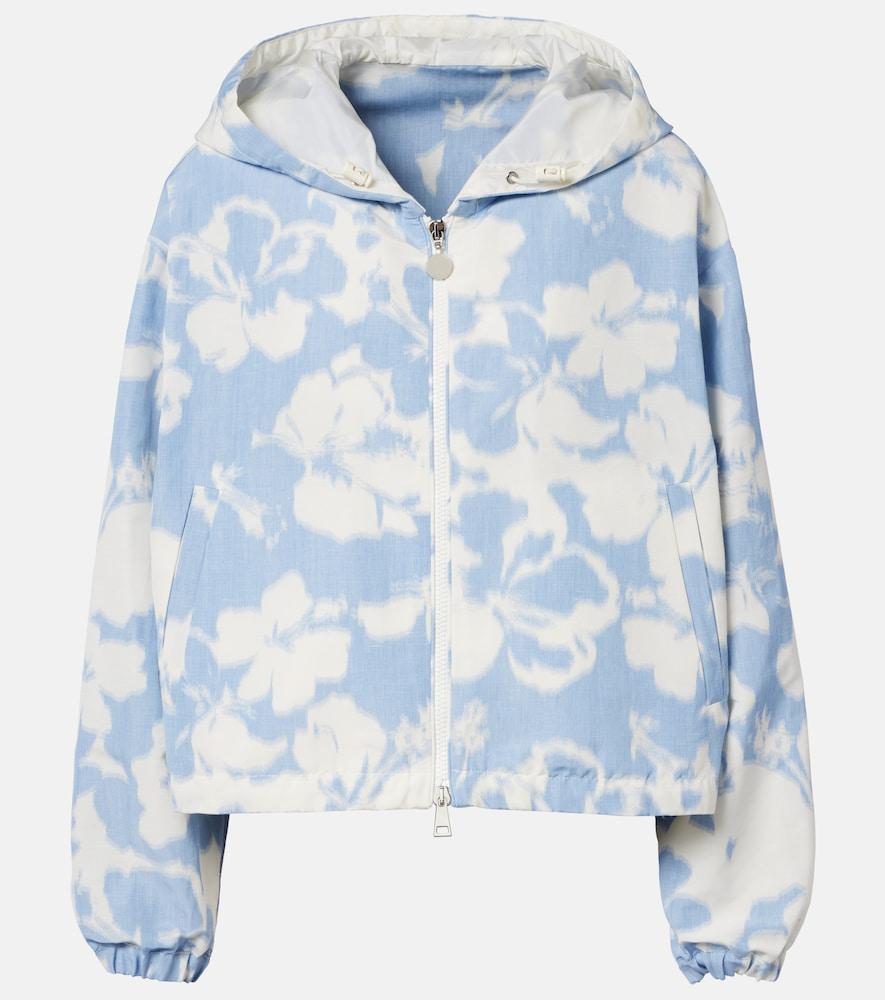 moncler noisetier floral hooded jacket