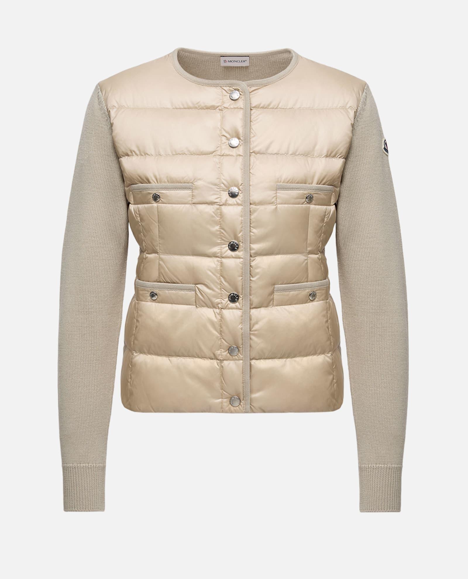 moncler padded cardigan