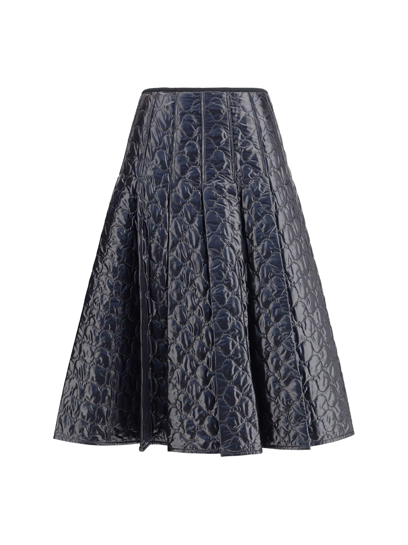 moncler padded midi skirt
