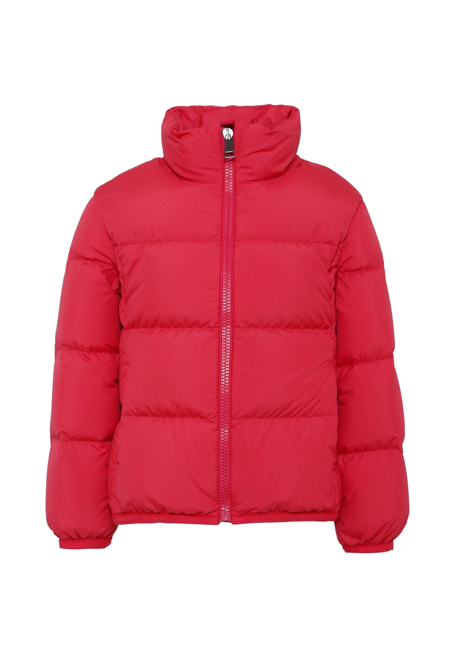 moncler pink cermasa down jacket for girl with logo