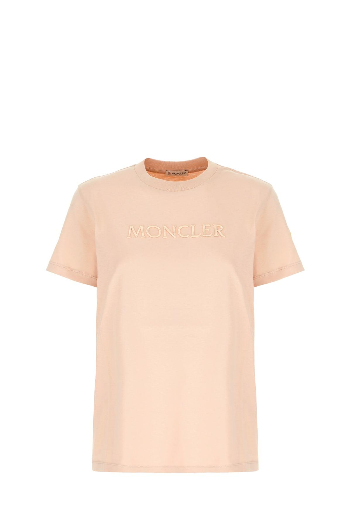 moncler pink cotton t-shirt