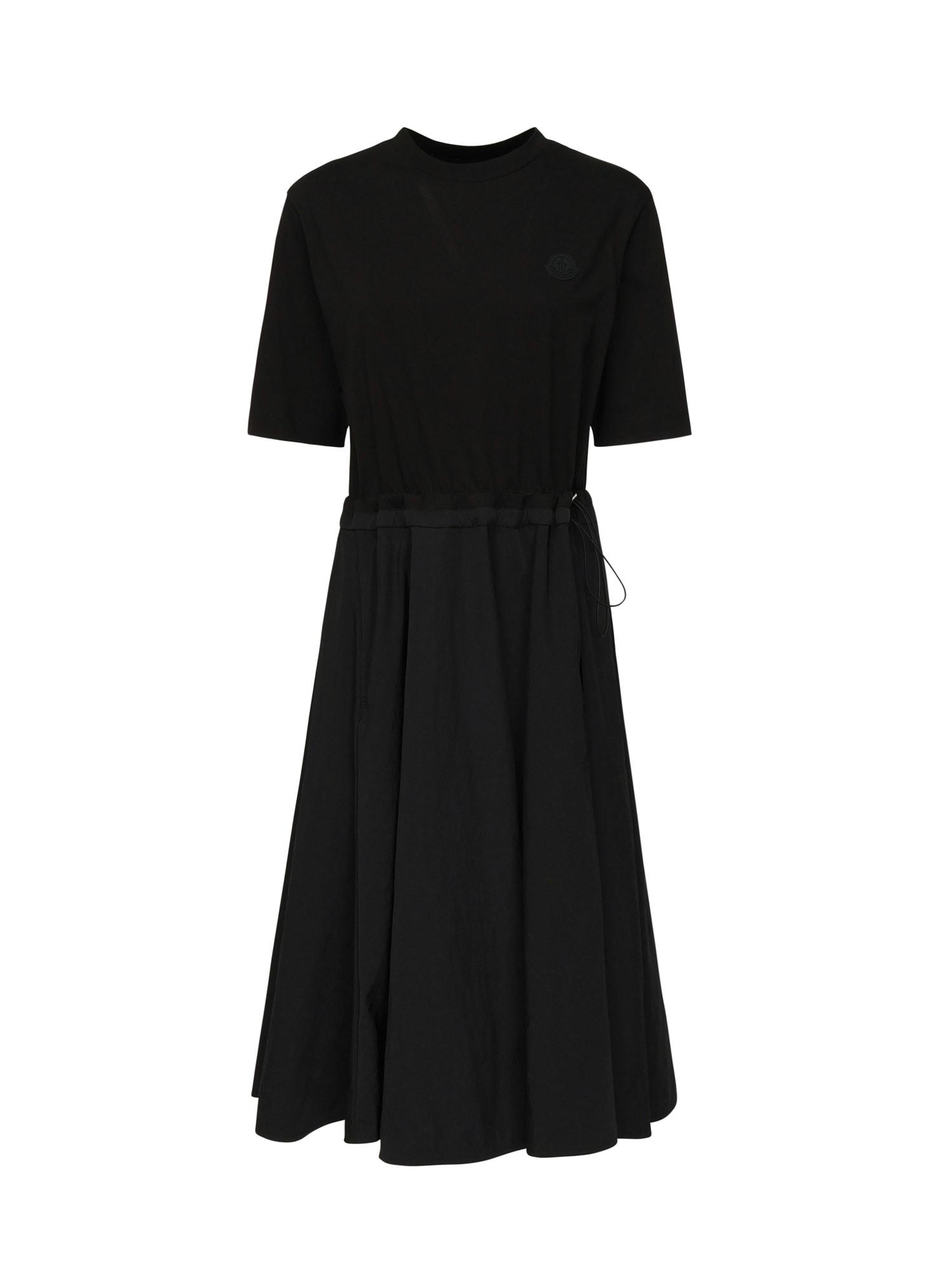 moncler pleated midi dress