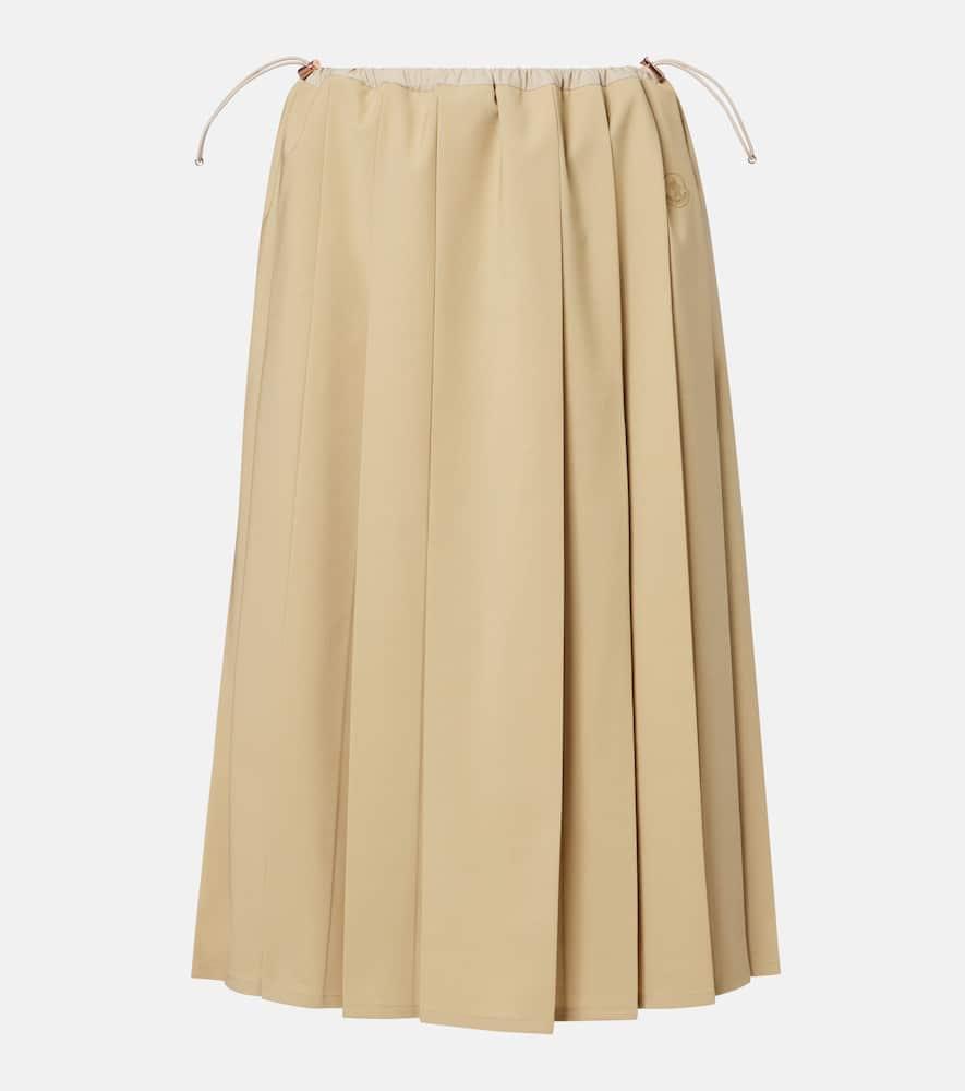 moncler pleated midi skirt
