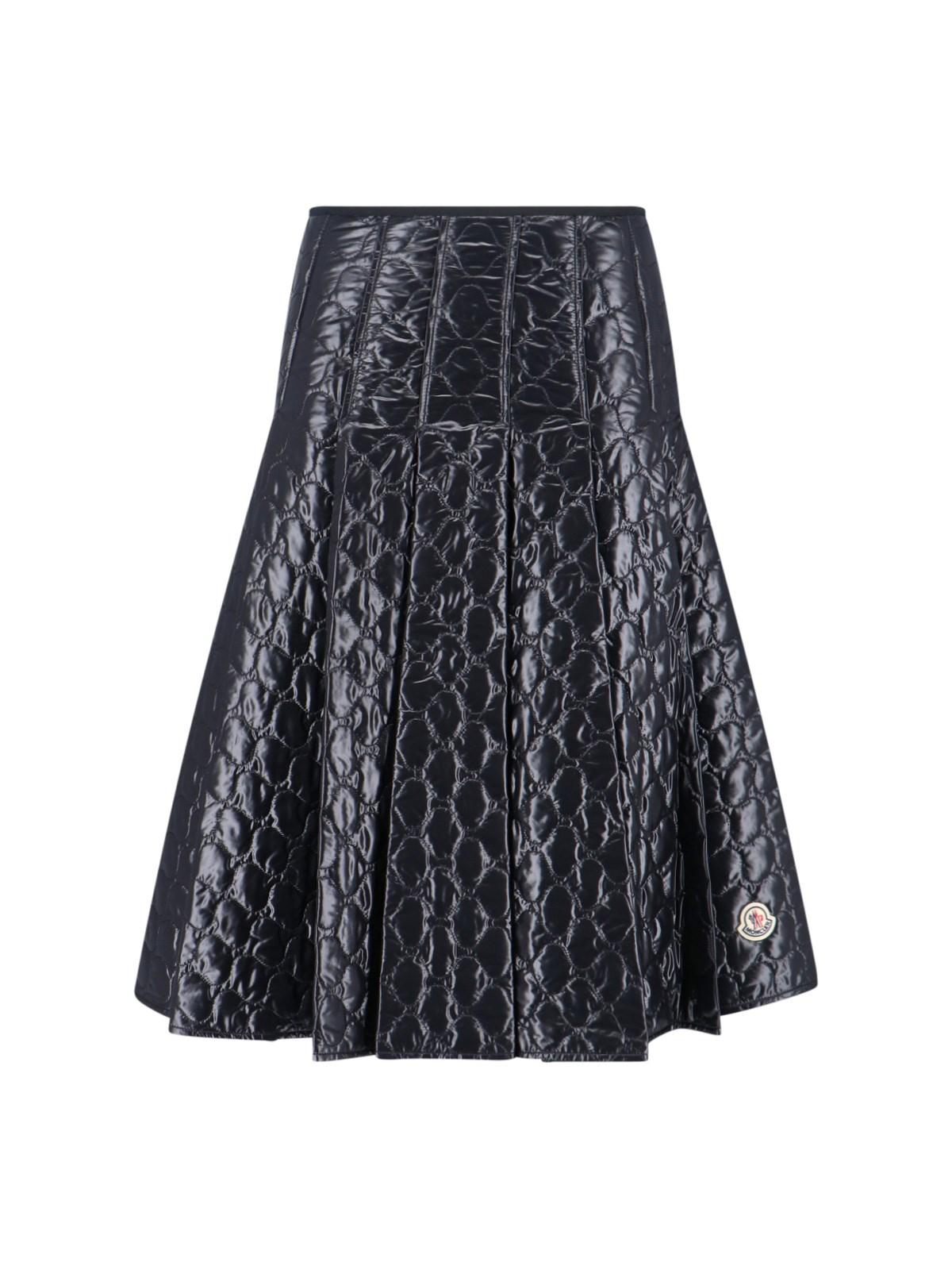 moncler pleated midi skirt