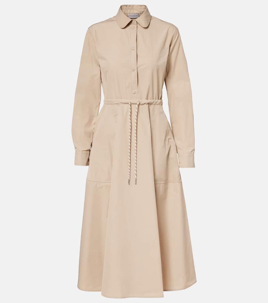 moncler poplin shirt dress