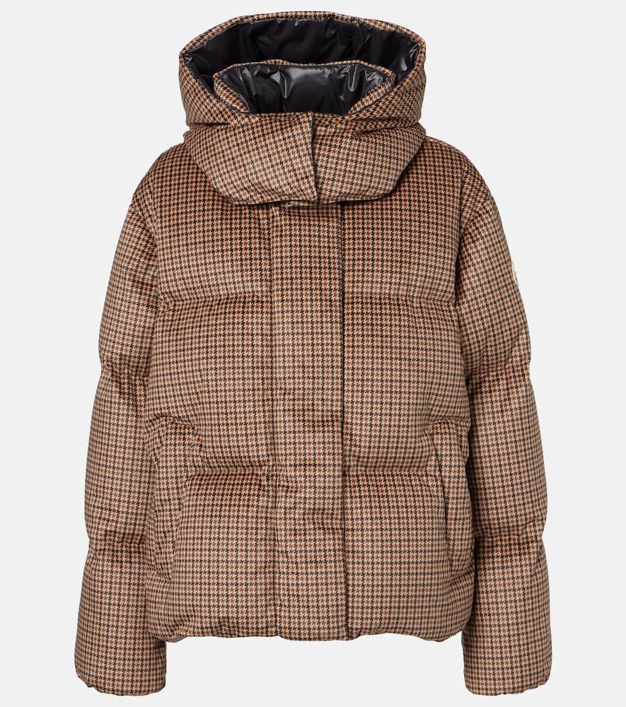 moncler quierzy houndstooth down jacket