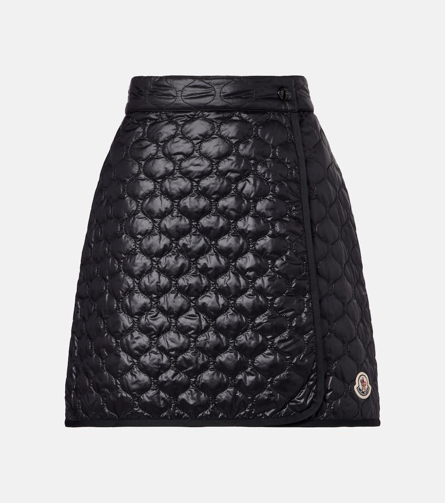 moncler quilted wrap skirt