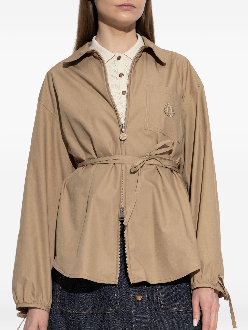 moncler shirts beige cotton - women
