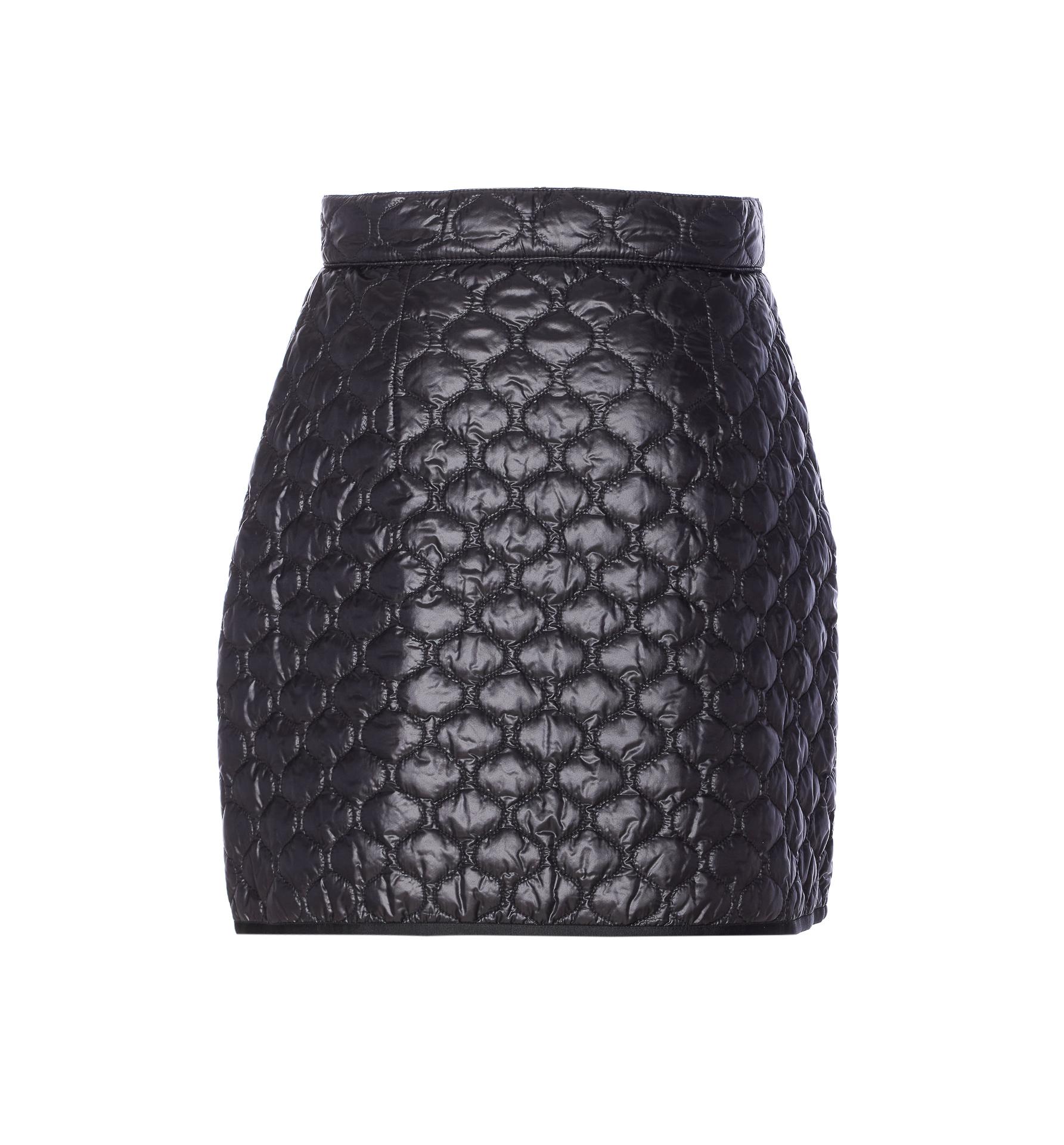 moncler skirts black polyamide - women
