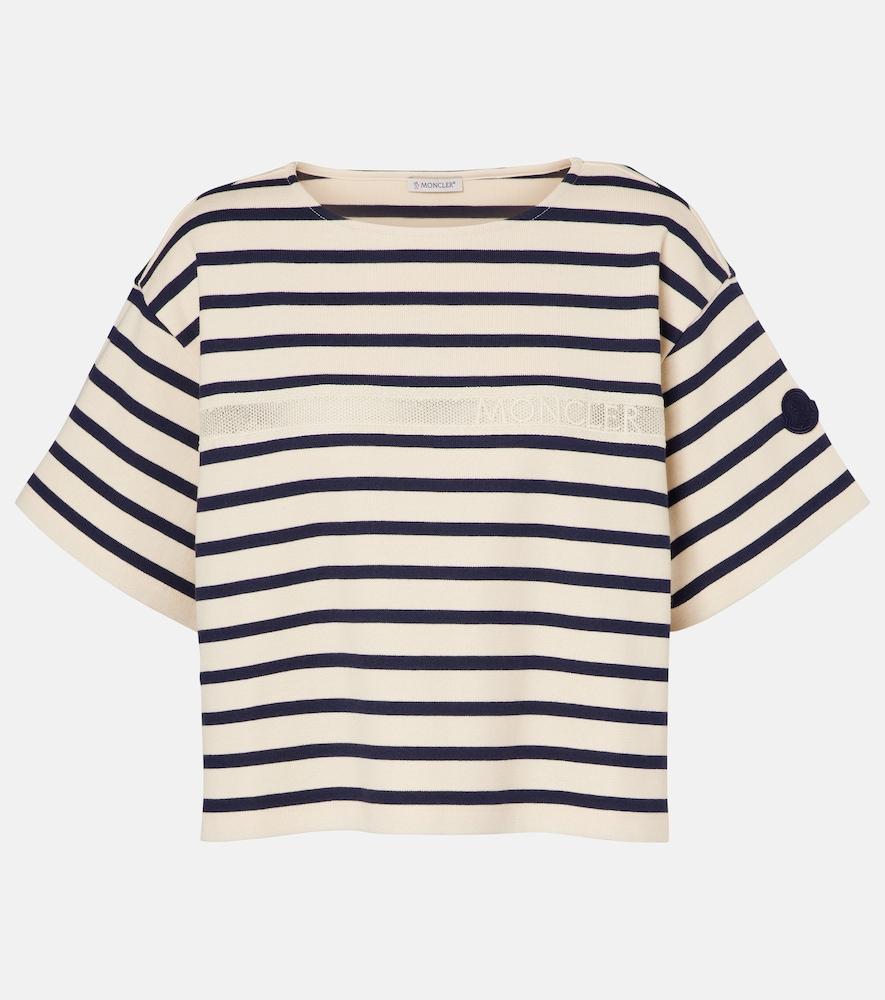 moncler striped cotton jersey t
