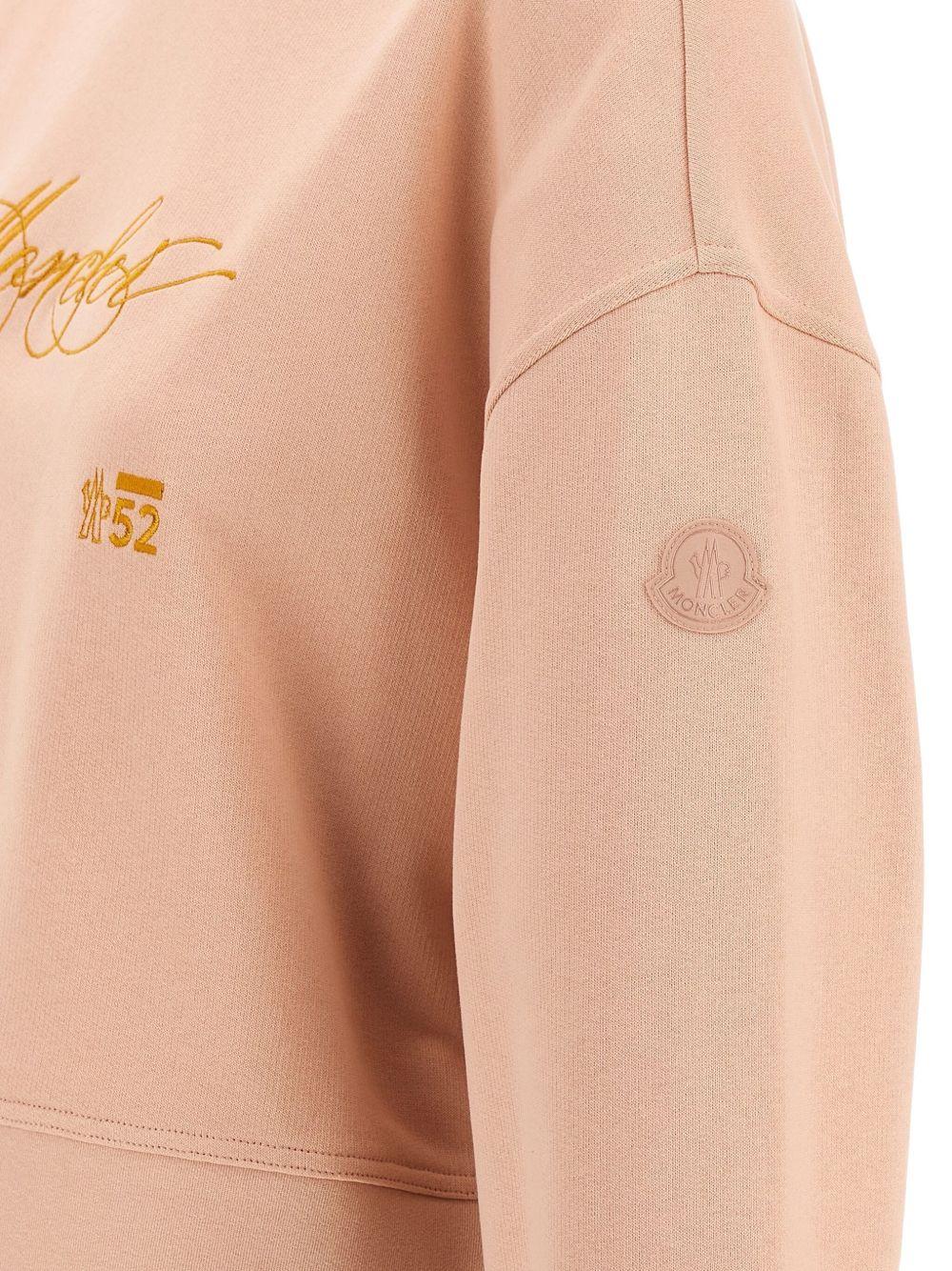 moncler sweaters pink cotton - women