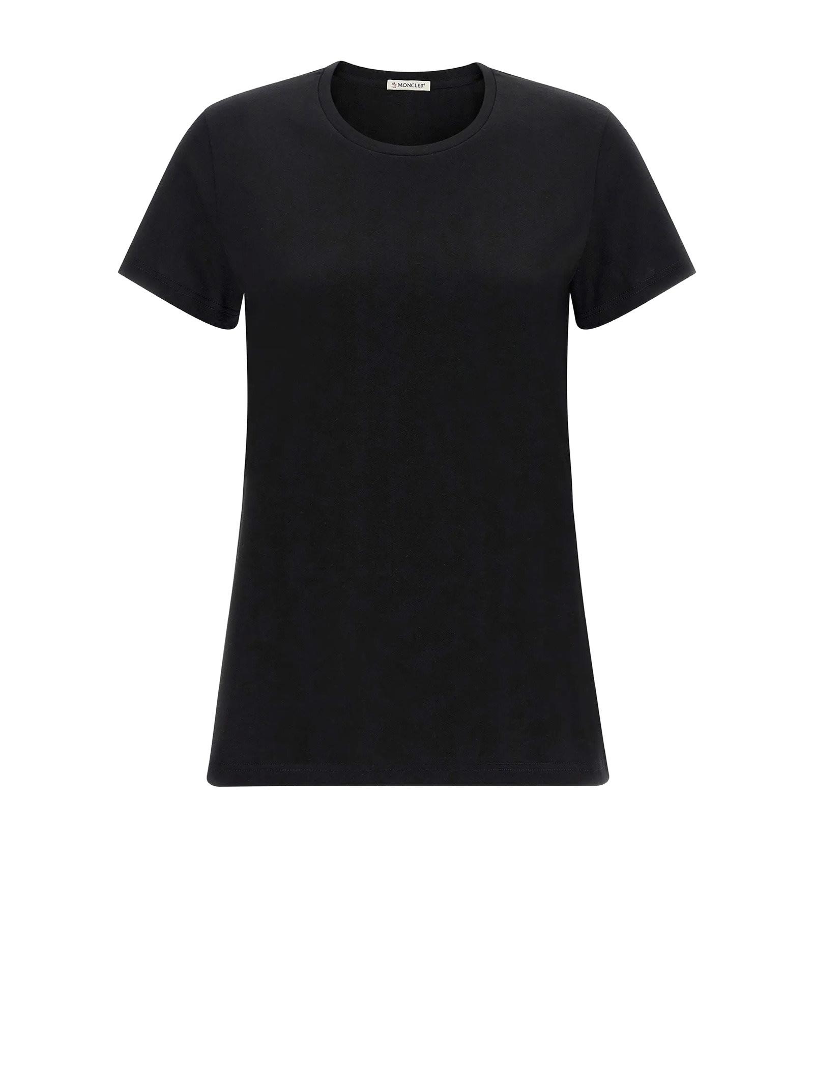 moncler t-shirts and polos black