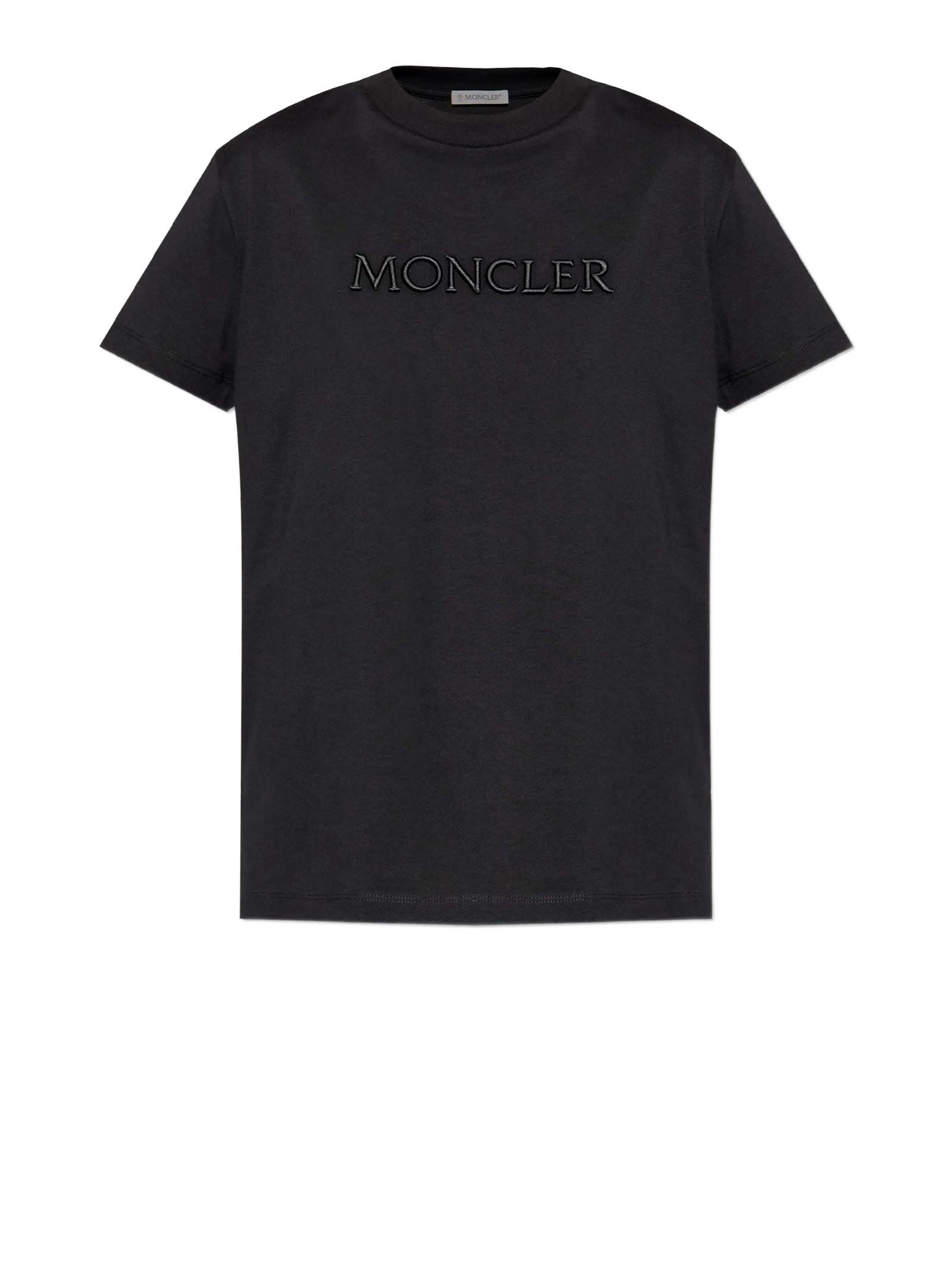 moncler t-shirts and polos black