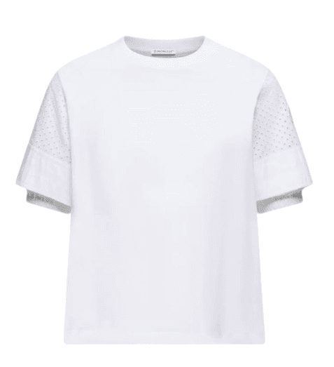 moncler t-shirts and polos white - women