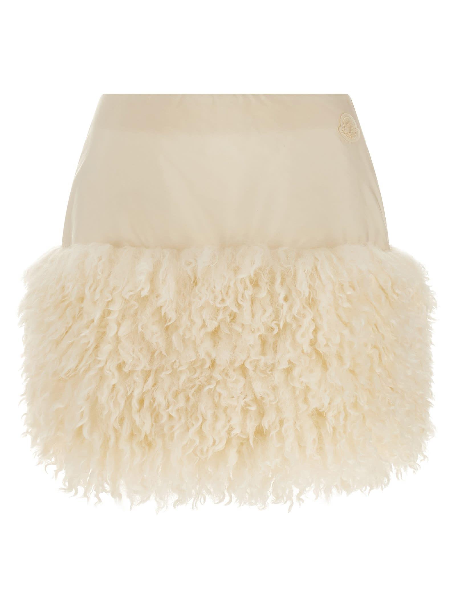 moncler teddy insert skirt
