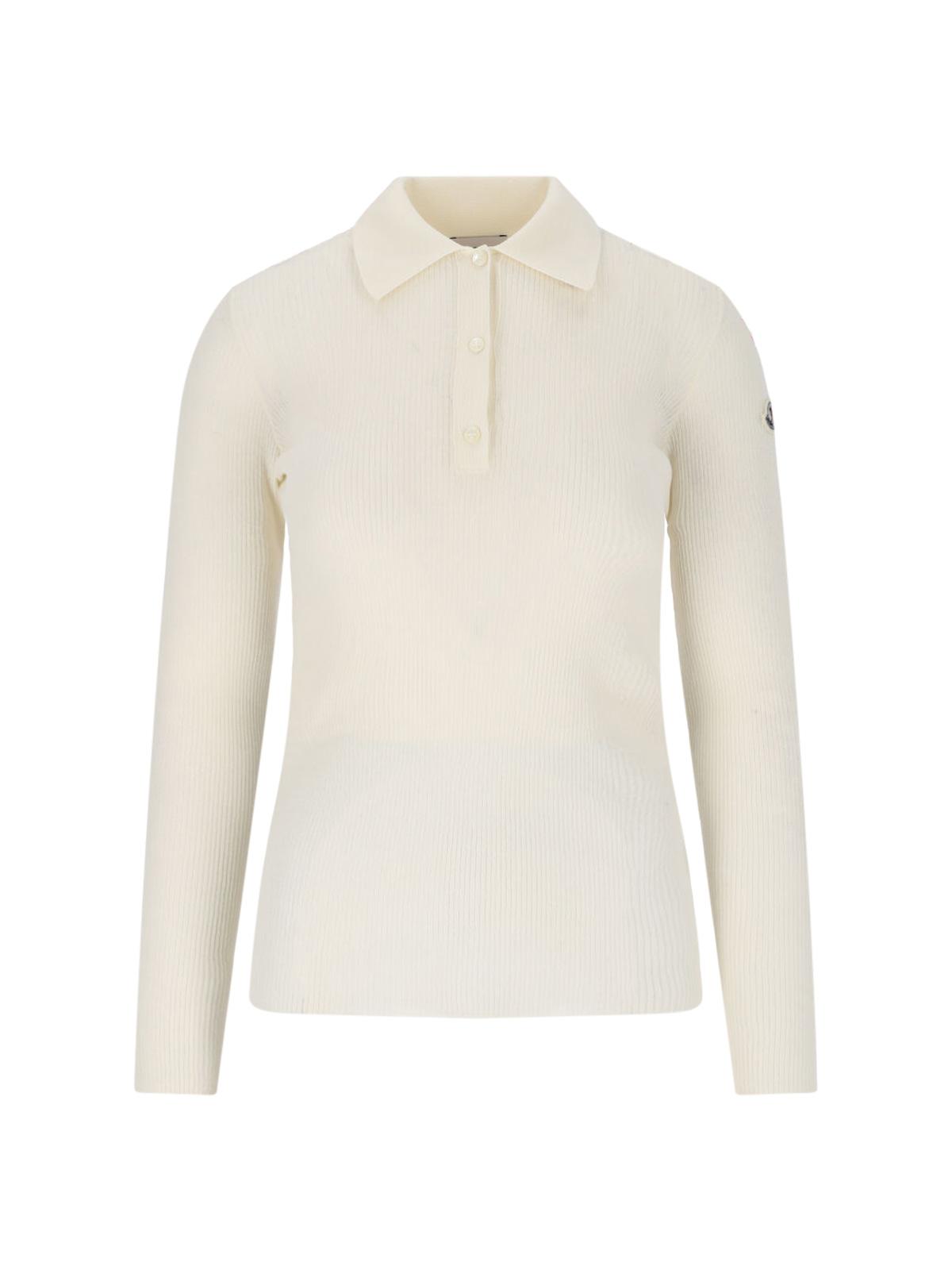 moncler top white cotton - women