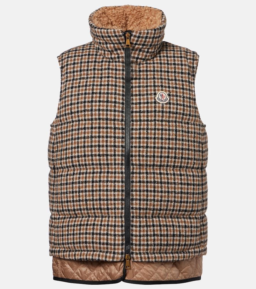 moncler touvet checked wool