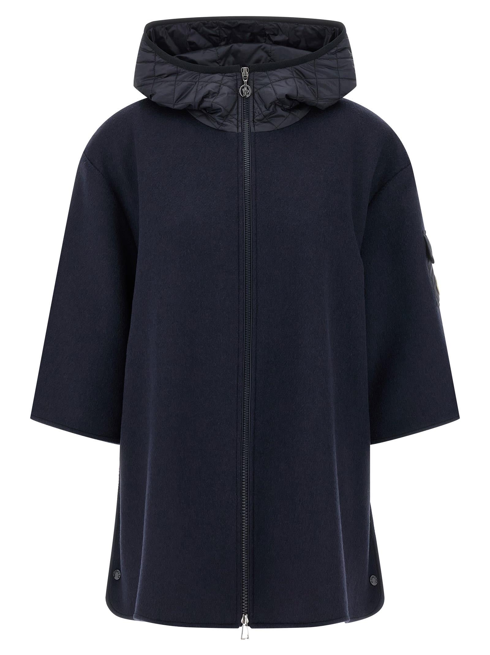 moncler two-material hood