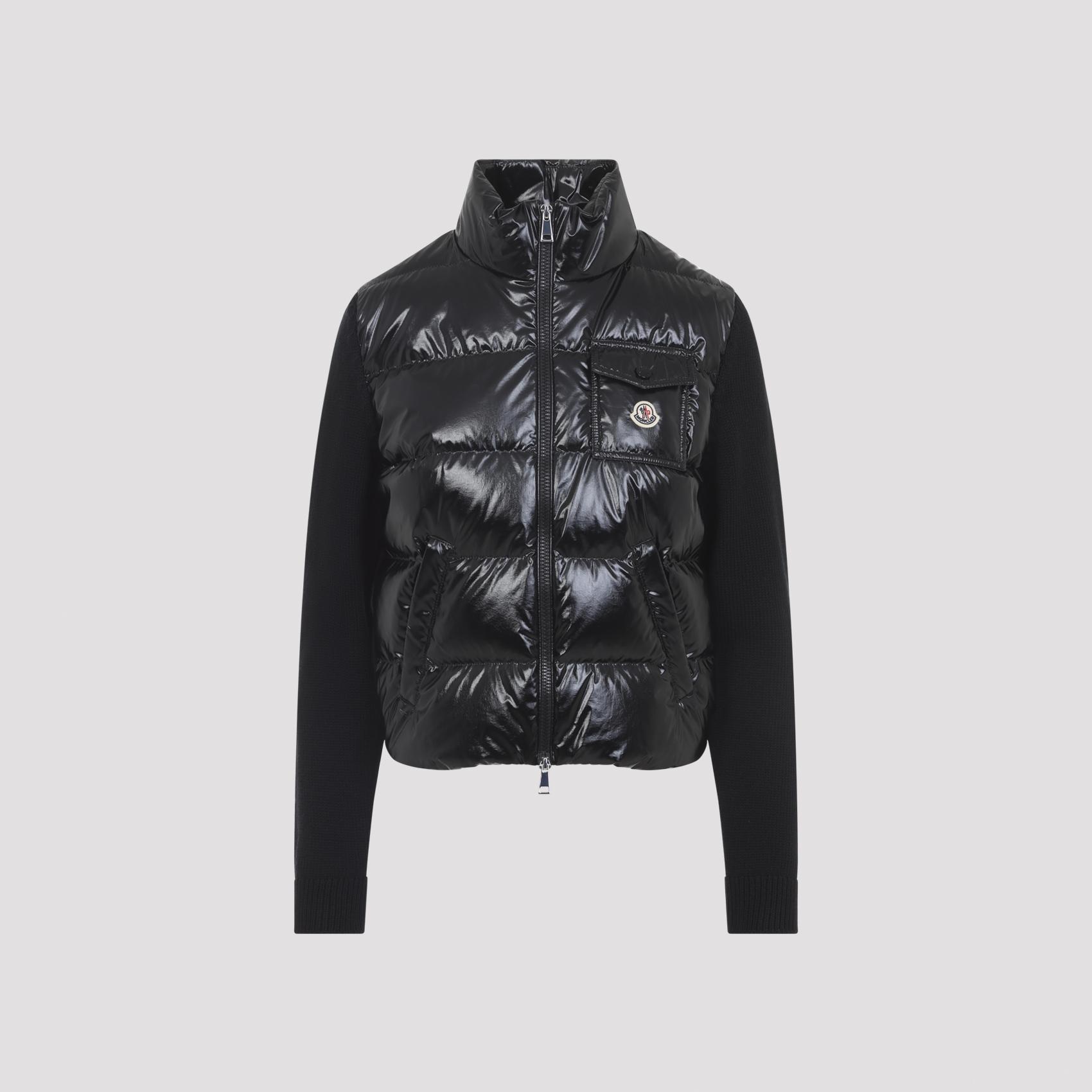 moncler virgin wool jacket black - women