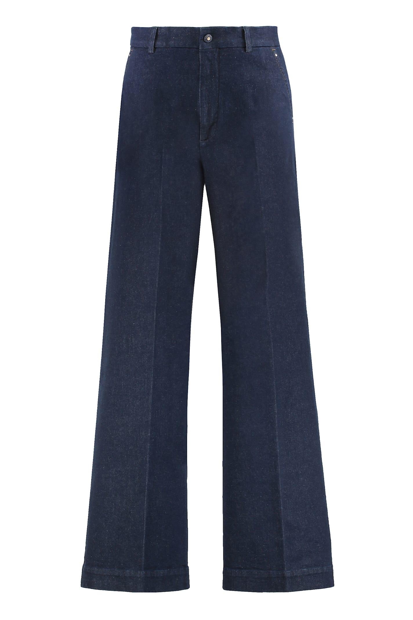 moncler wide-leg jeans