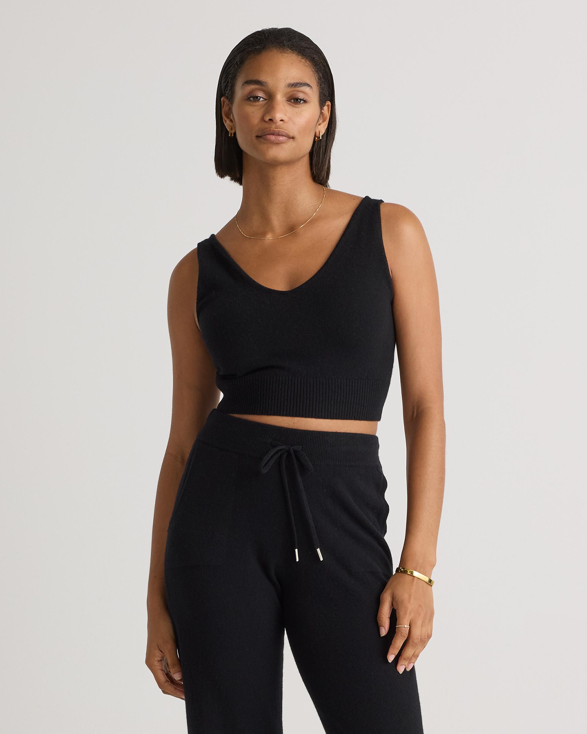 mongolian cashmere cropped tank