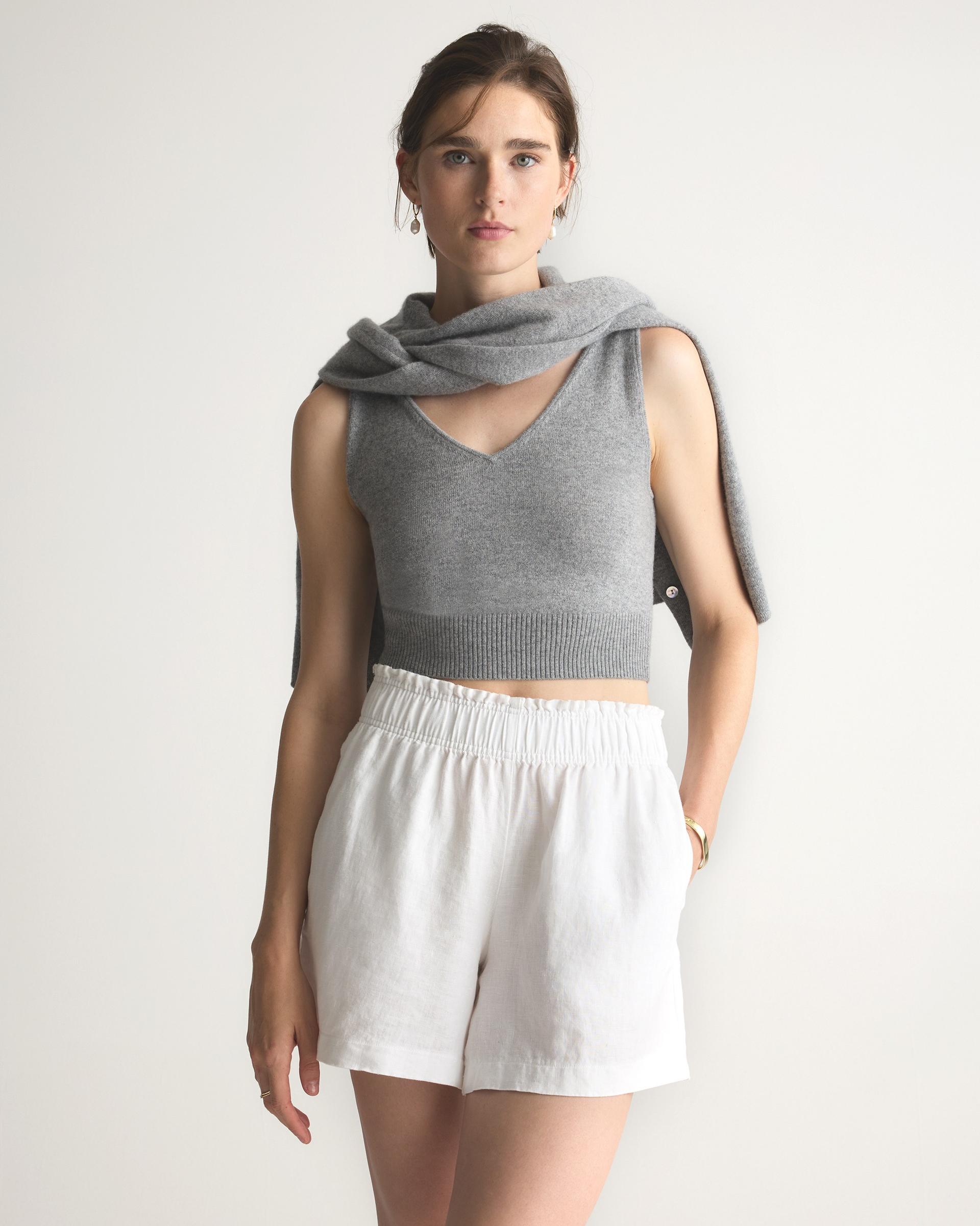 mongolian cashmere cropped tank