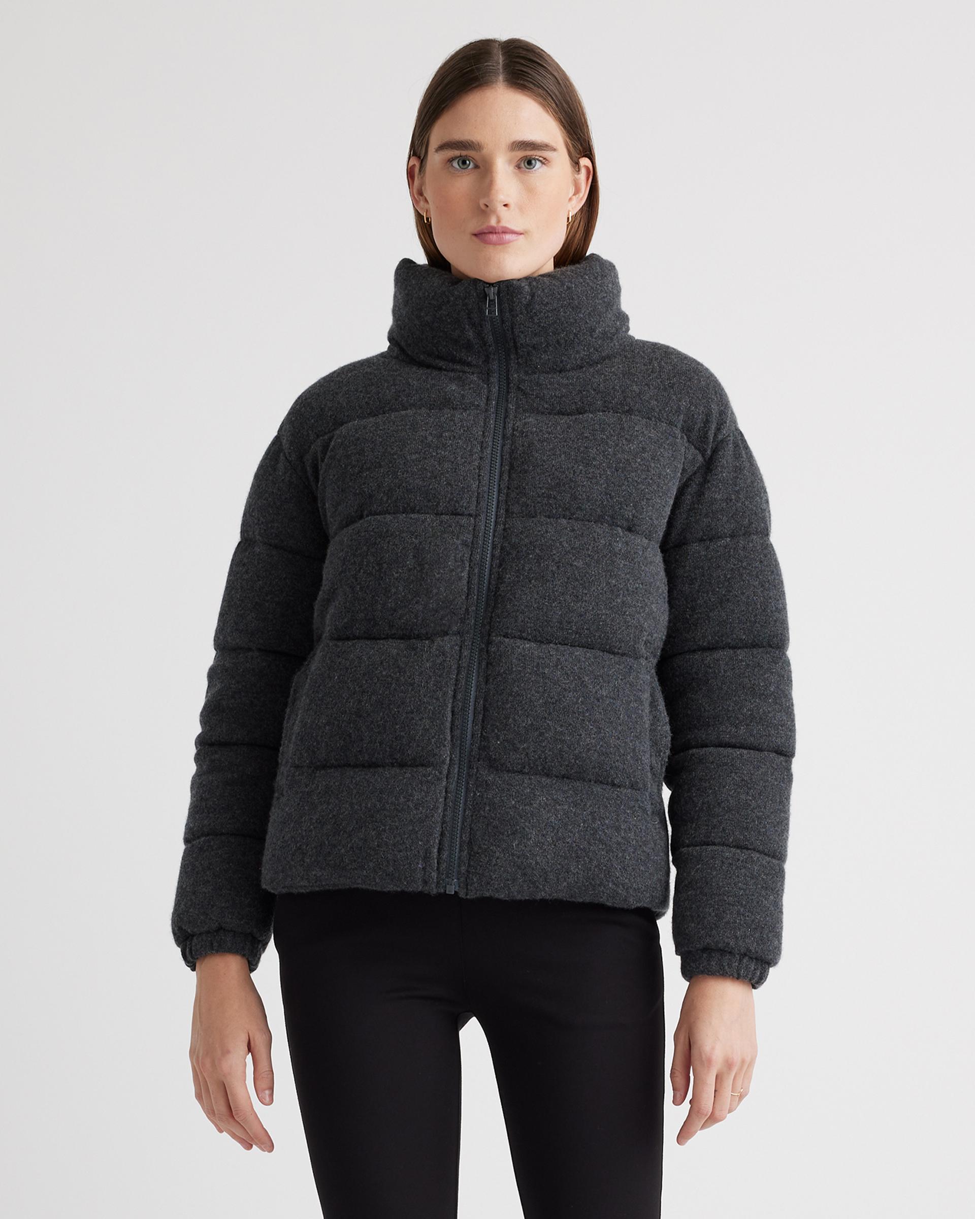 mongolian cashmere puffer jacket