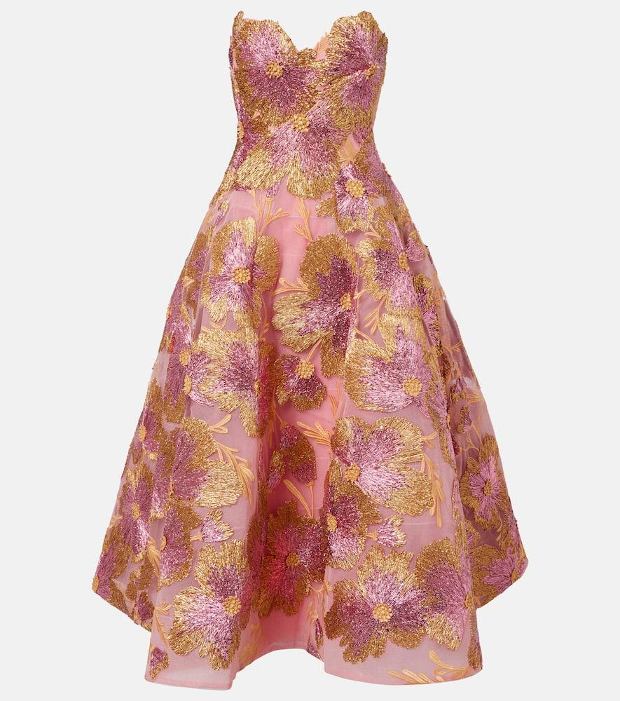 monique lhuillier embroidered raffia