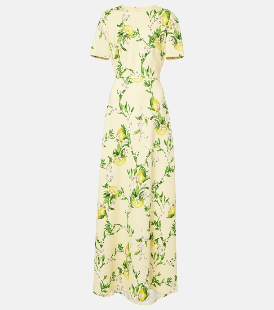 monique lhuillier floral maxi dress