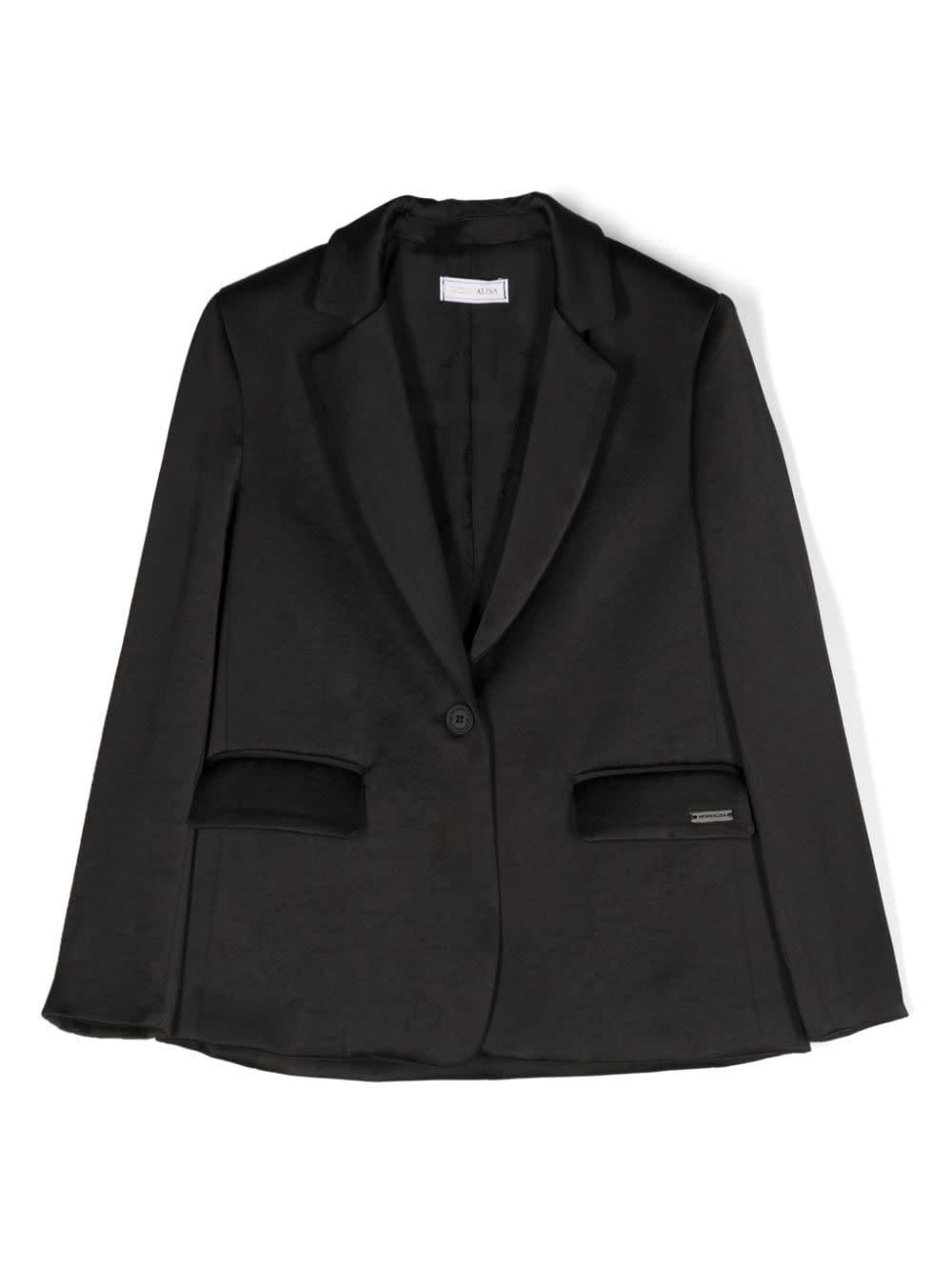 monnalisa black blazer girl