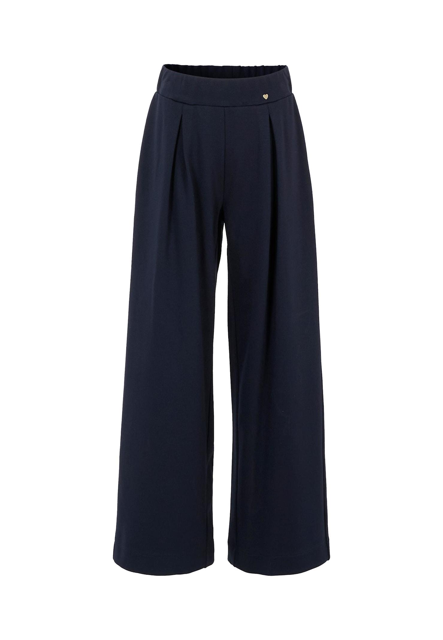 monnalisa blue trousers for girl with hearts