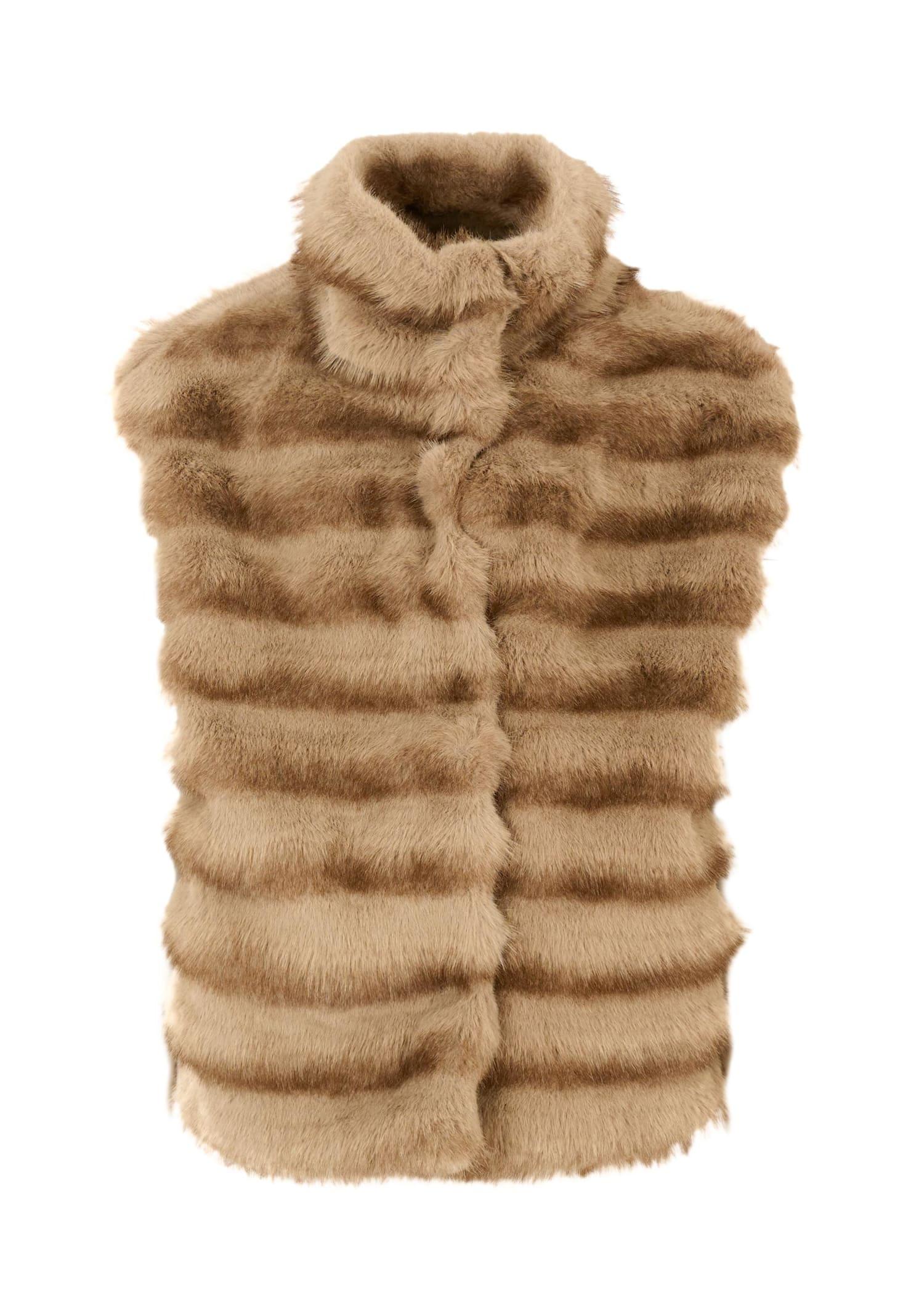 monnalisa brown vest for girl