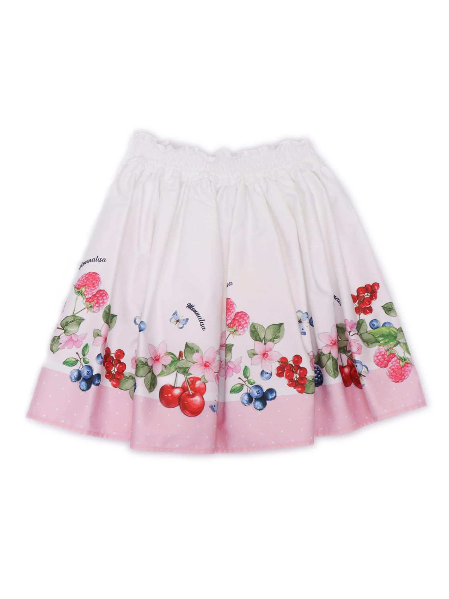 monnalisa cotton skirt