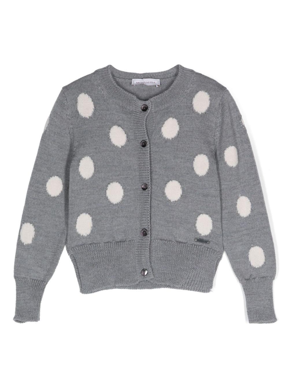 monnalisa gray cardigan girl