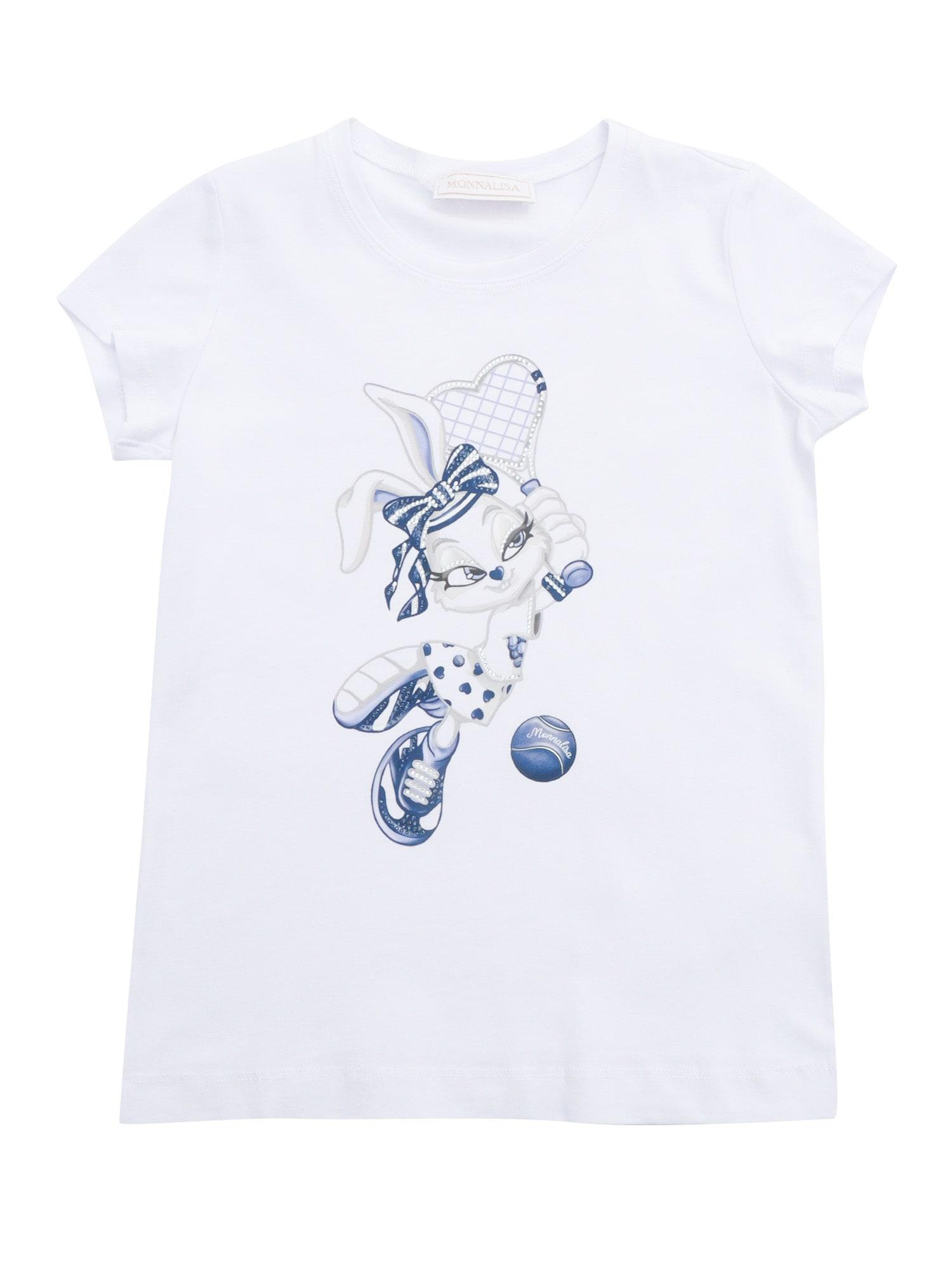 monnalisa rabbit printed t-shirt