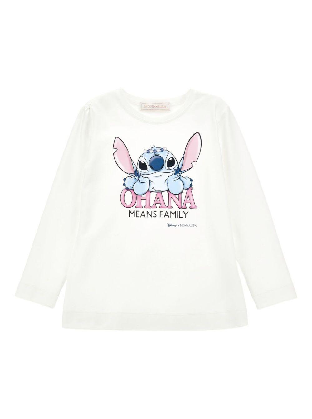 monnalisa t-shirt st. ohana jersey jersey cotone stretch