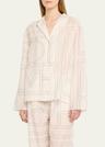 monogram cotton pj top