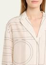 monogram cotton pj top