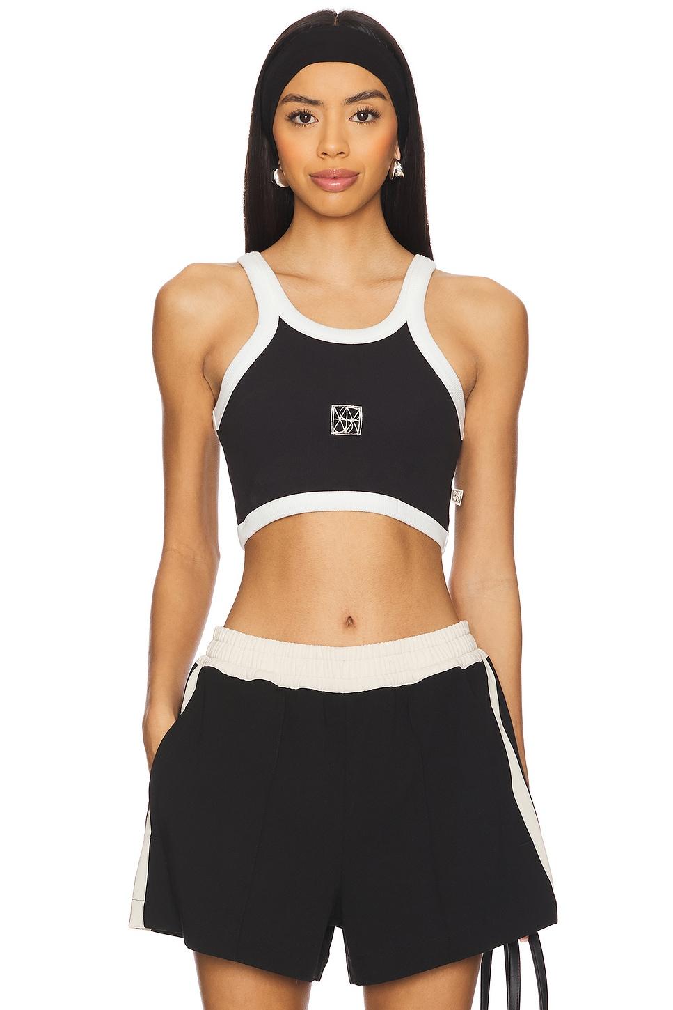 monogram cropped tank