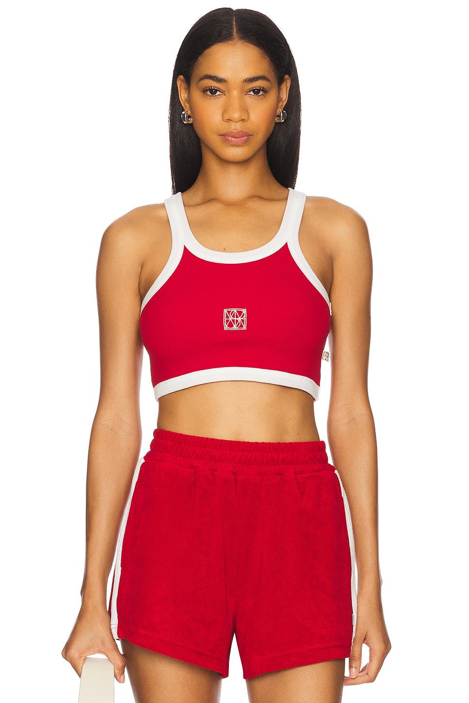 monogram cropped tank