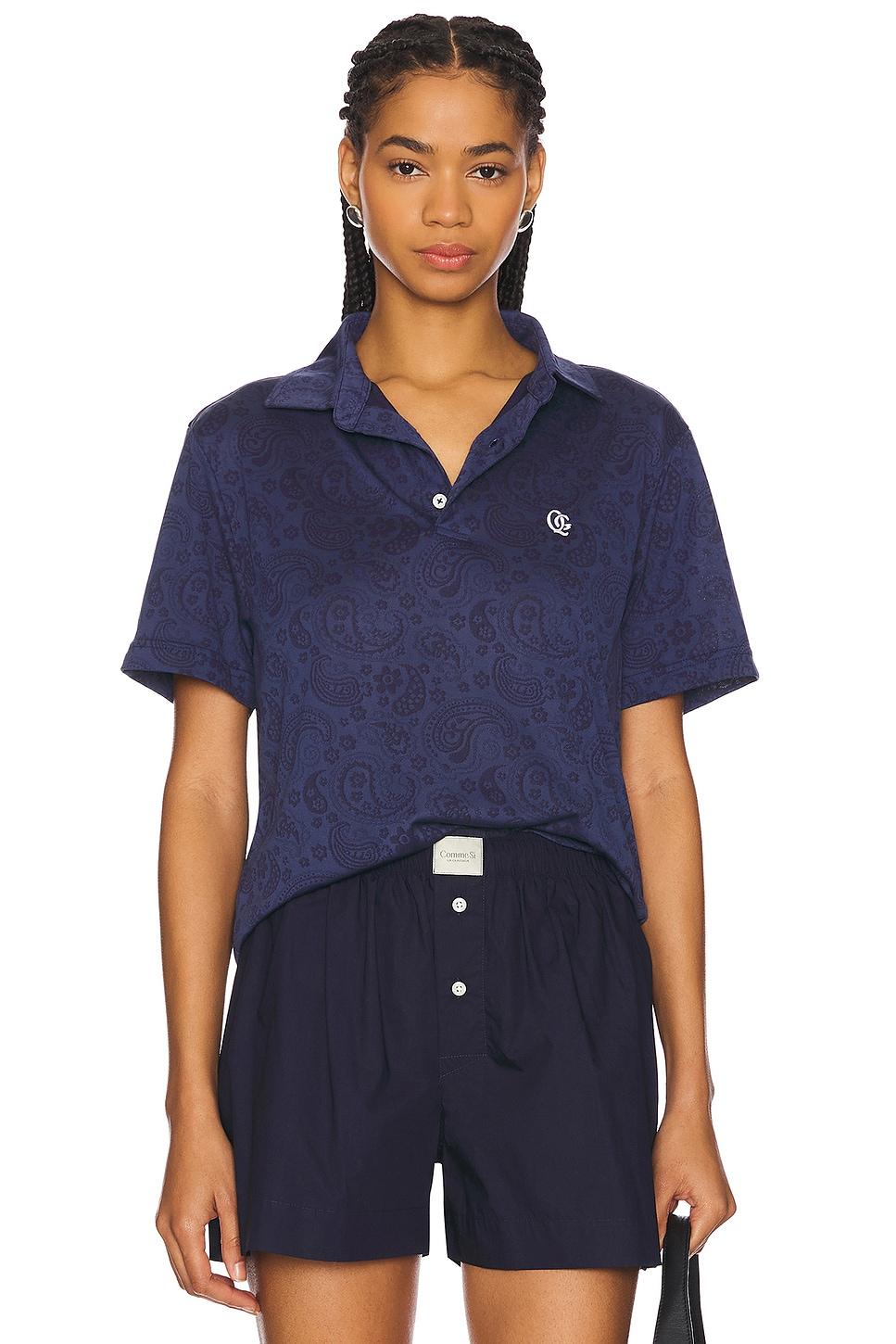 monogram paisley polo
