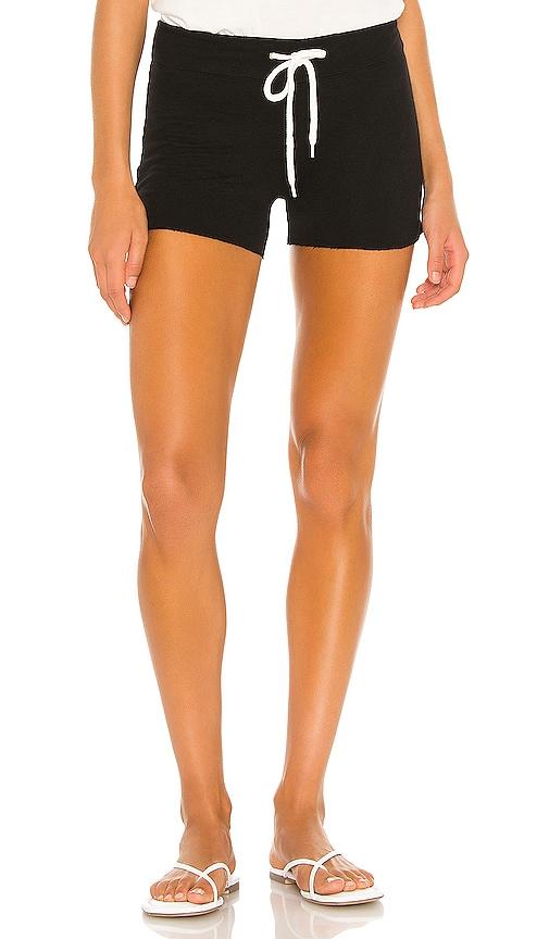 monrow supersoft vintage short in black.